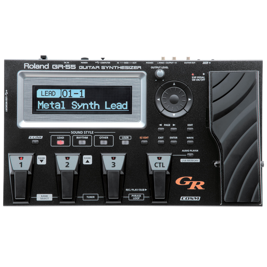 Roland GR-55SBK Gitaarsynthesizer Occasion