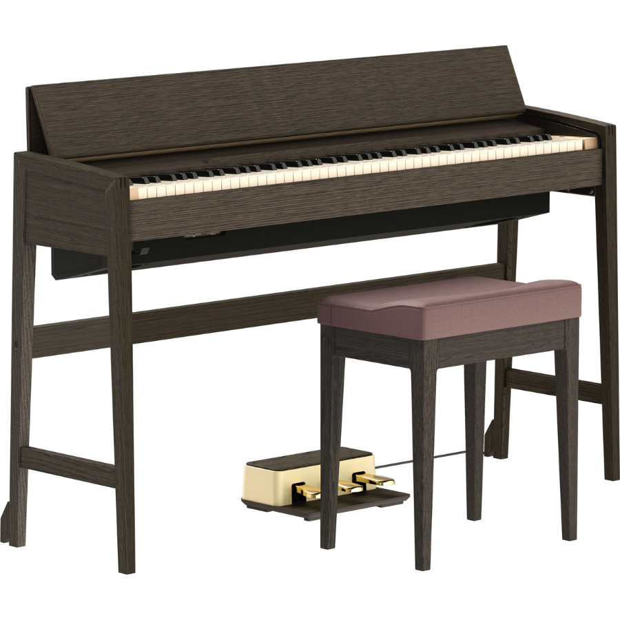 Roland KF25 Piano - Smoaked Oak