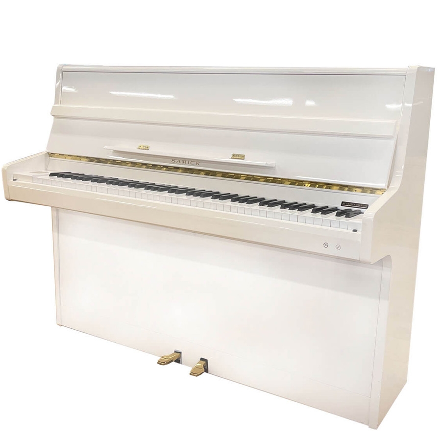 Samick SU-118 Used Piano Polished White