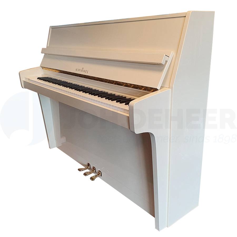 Schimmel 1.12 Occasion Piano Wit Hoogglans