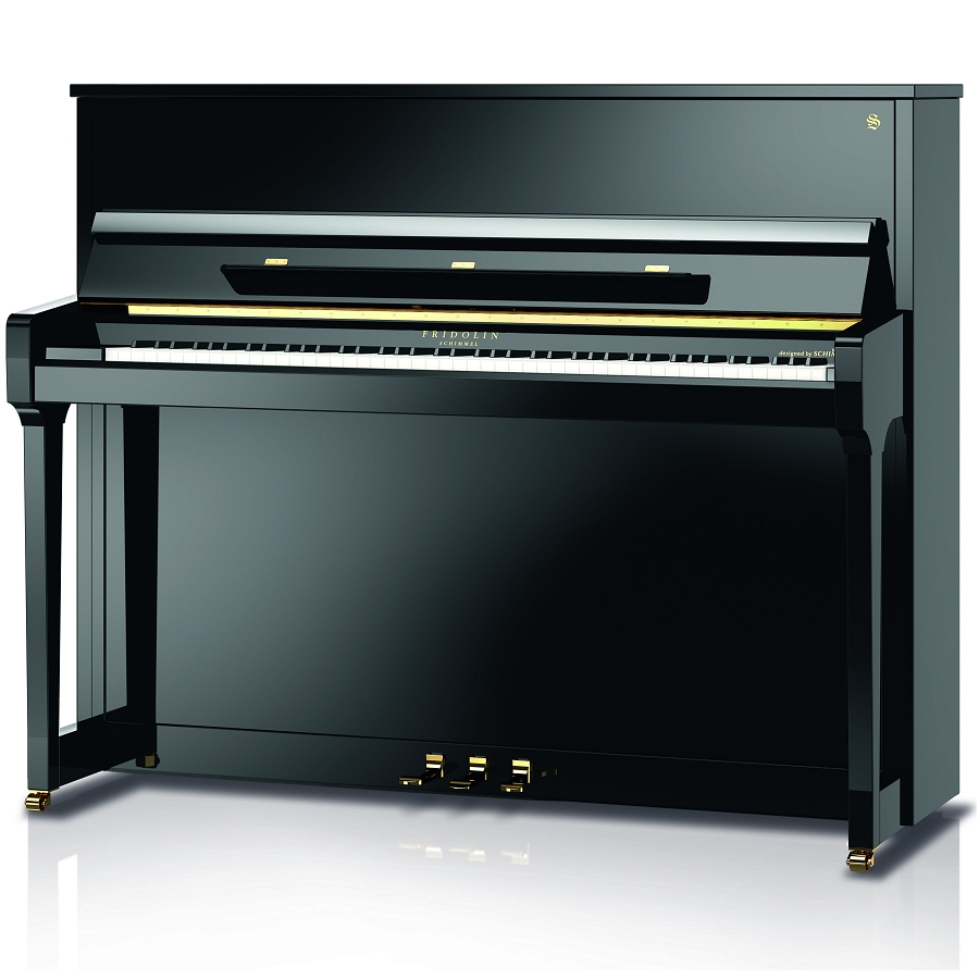 Fridolin Schimmel F121T Klavier - Schwarz Poliert