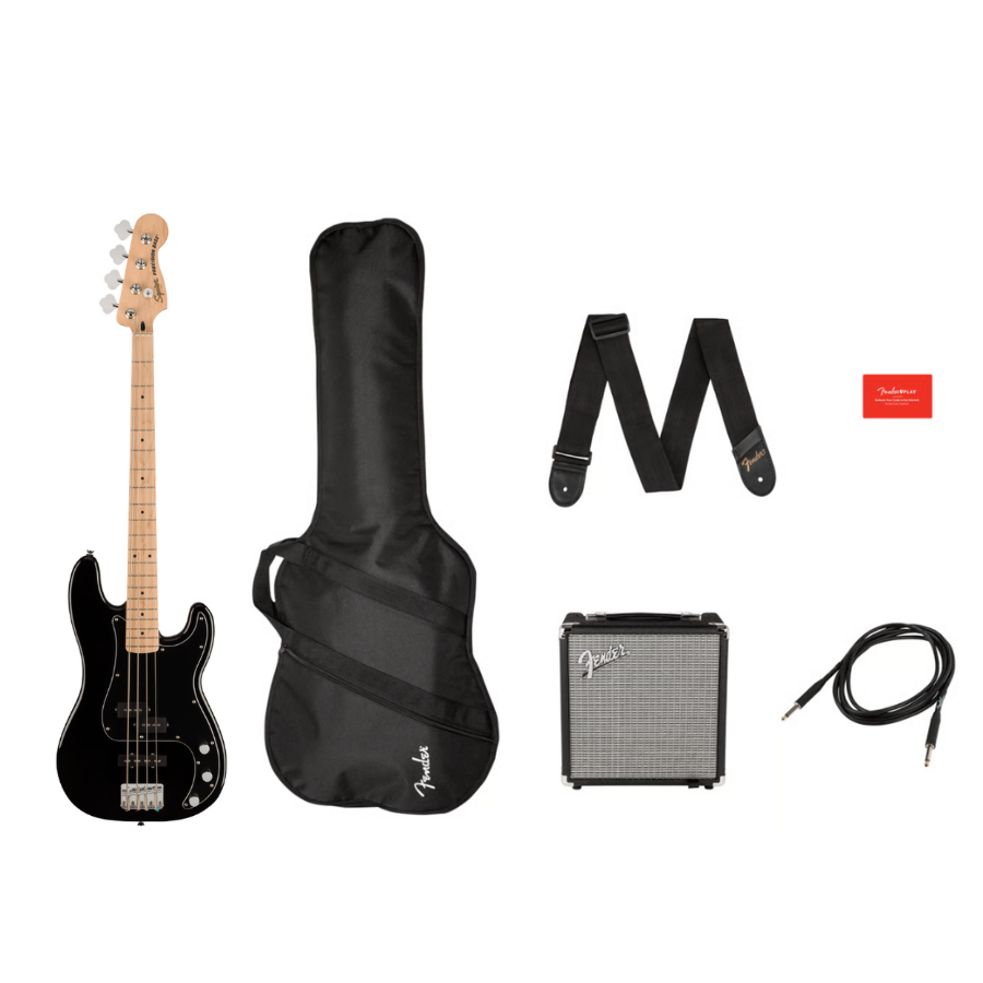 Squier Affinity Precision Bass PJ Pack - Zwart