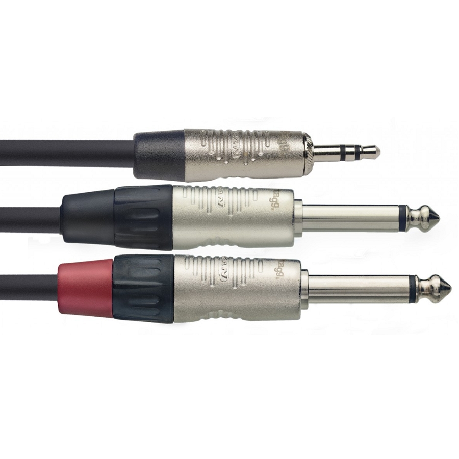 Stagg NYC2/MPS2PR Y-kabel - 2 Meter