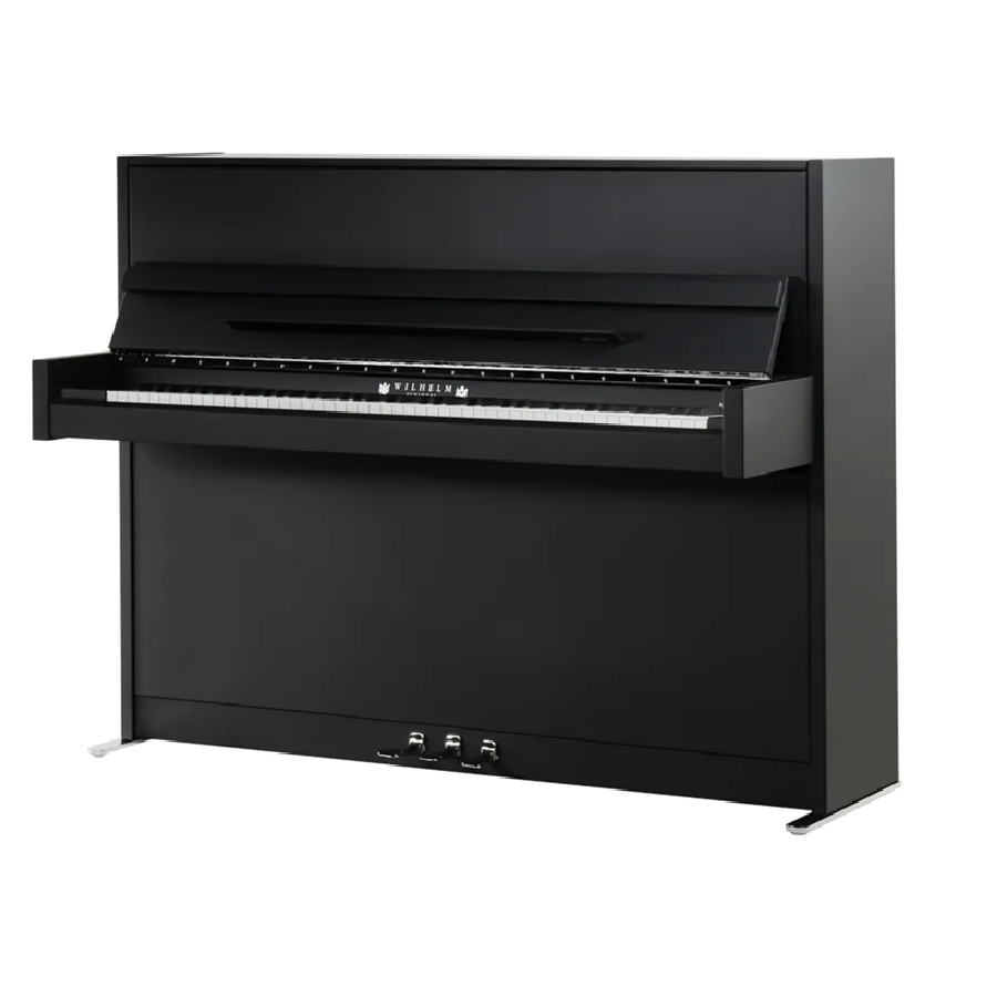 Wilhelm Schimmel W114 Akoestische Piano - Mat Zwart
