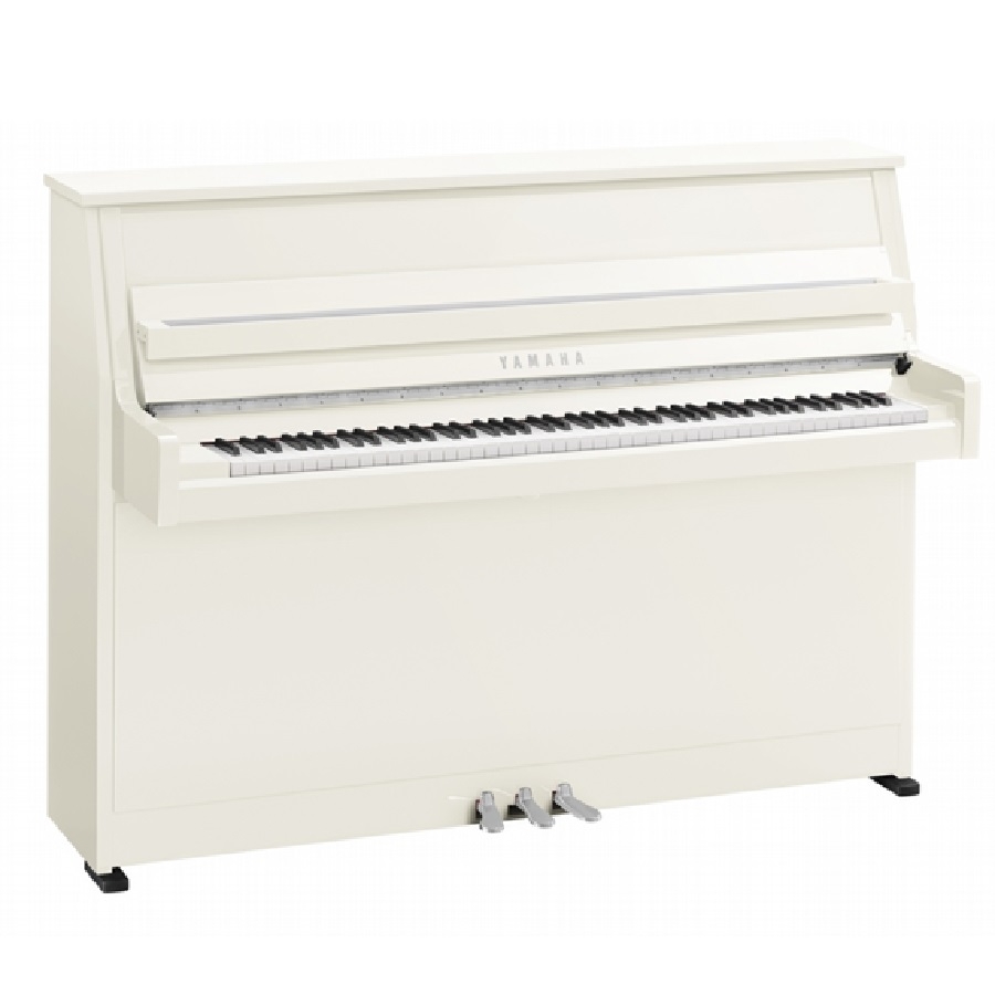 Yamaha B10PWHC Akoestische Piano - Hoogglans Wit - Chroom