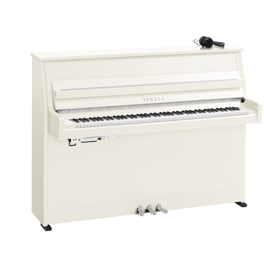 Yamaha B10PWHC SC3 Silent Piano - Hoogglans Wit - Chroom