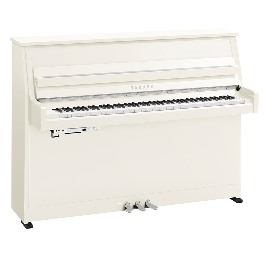 Yamaha B10PWHC TC3 - Transacoustic Piano - Hoogglans Wit - Chroom