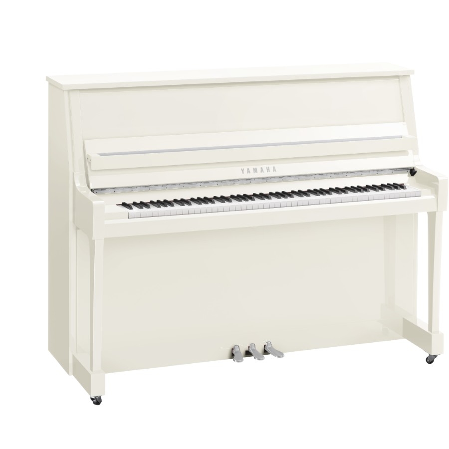 Yamaha B20PWHC Akoestische Piano - Hoogglans Wit - Chroom