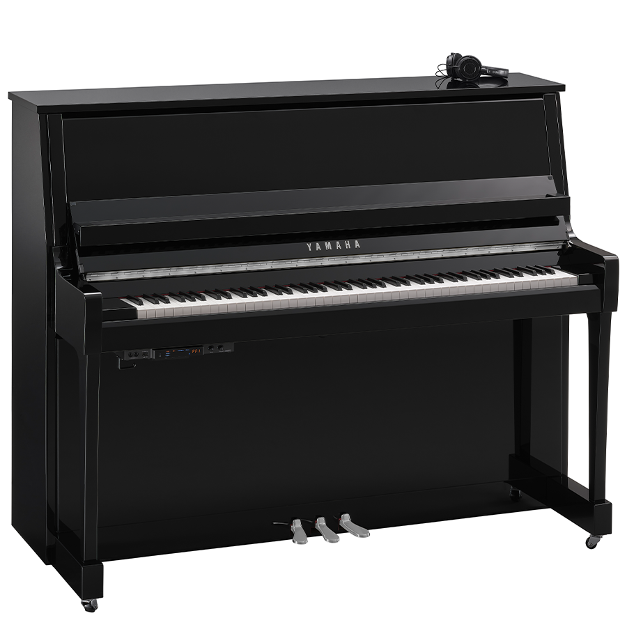 Yamaha B30PEC SC3 Silent Piano - Hoogglans Zwart - Chroom