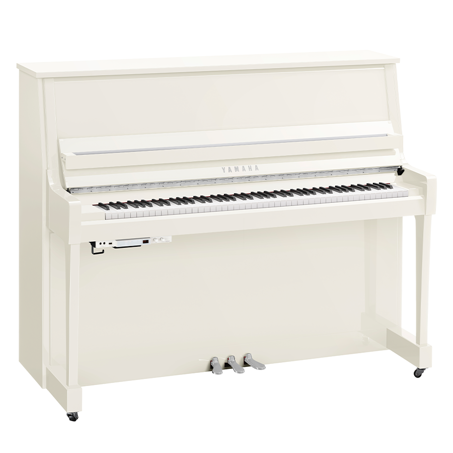 Yamaha B30PWHC TC3 - Transacoustic Piano - Weiß Poliert - Chrom