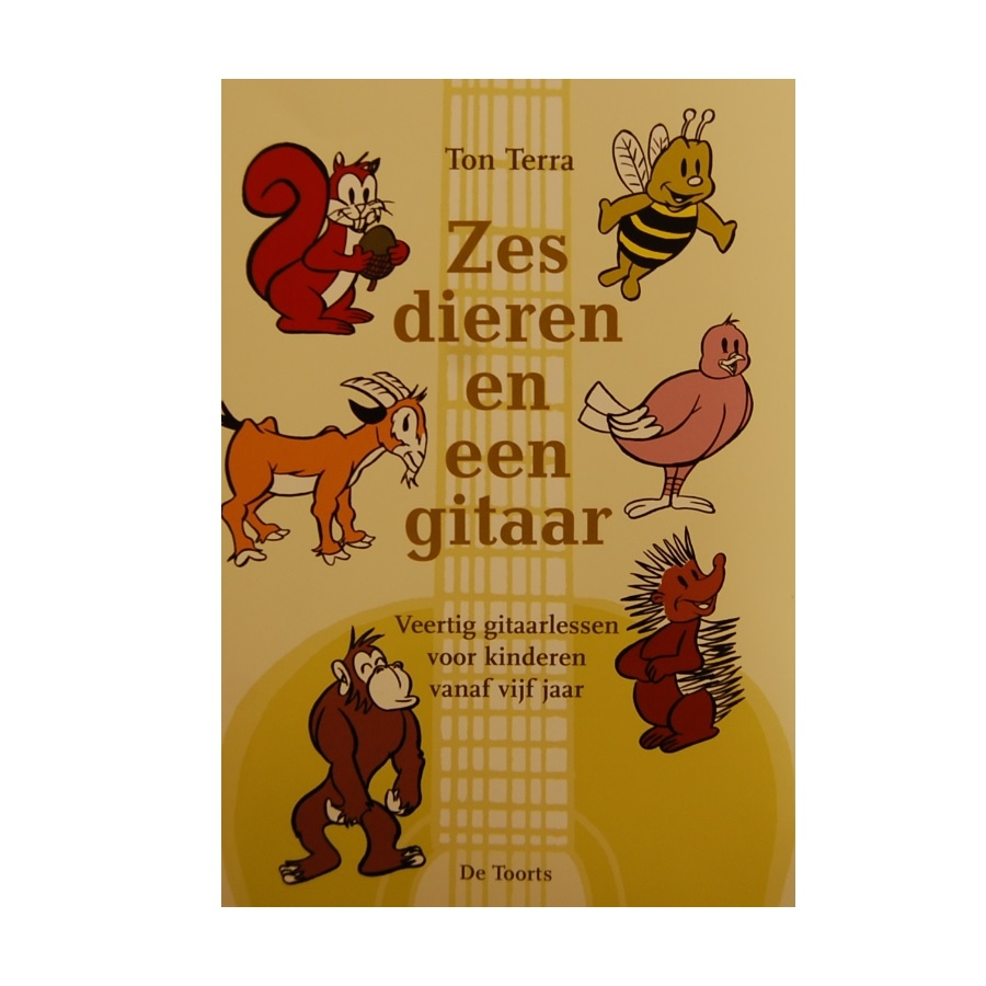 Zes dieren en een gitaar - gitaarlessen