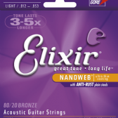 Elixir 11052 Strings for Western Guitar .012