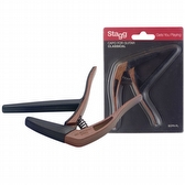 Stagg SCPX-FL Dark Wood - Capo for Classical Guitar