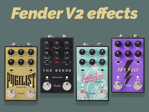 Fender erneuert vier vielseitige Effektpedale für jeden Gitarristen