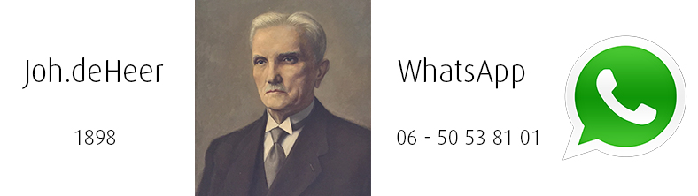 Joh. de Heer gaat met de tijd mee :-)