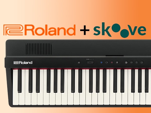 3 Monate gratis Skoove beim Kauf eines Roland-Pianos