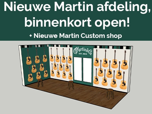 Onze Martin gitaarafdeling, compleet vernieuwd! 
