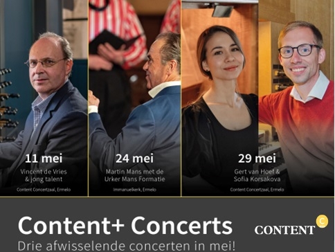 Reeks orgelconcerten bij Content! 