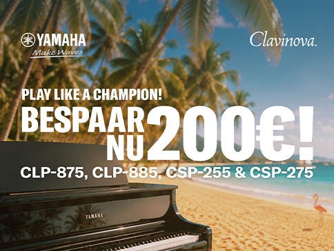 Scoor €200,00 korting op je Yamaha Clavinova 