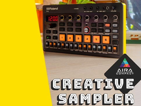 Roland präsentiert ein neues Produkt: den AIRA Compact Creative Sampler 