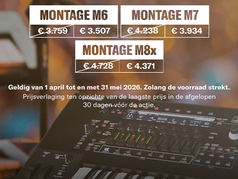 Bespaar tot €357 op de Yamaha Montage M!