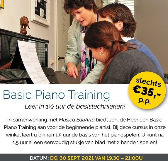 Basic Piano Training – leer pianospelen in 1,5 uur!