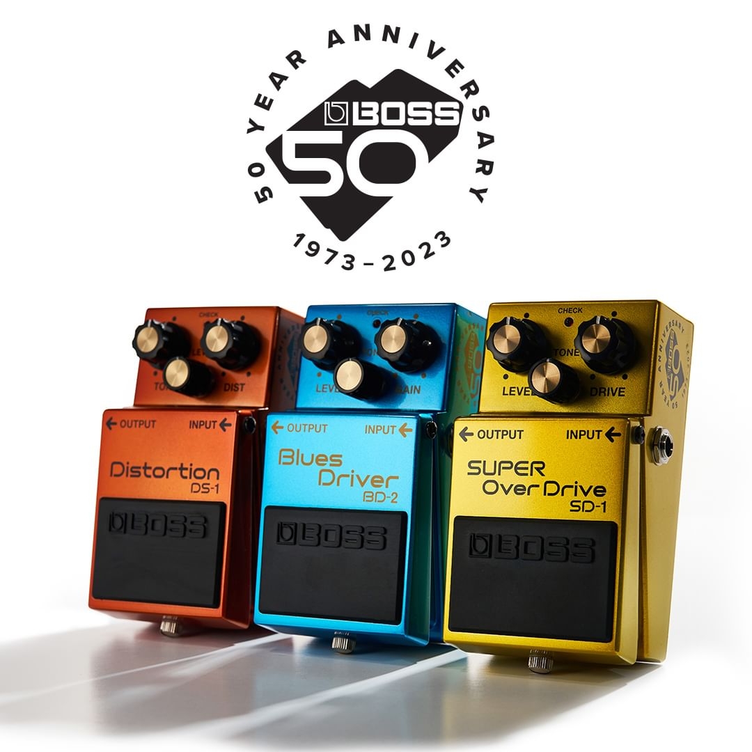 Boss celebrates its 50th anniversary! Check out their limited edition pedals here!