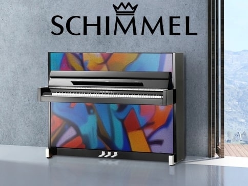 Maak uw Schimmel piano kunstwerk met de nieuwe Schimmel Customized Art!