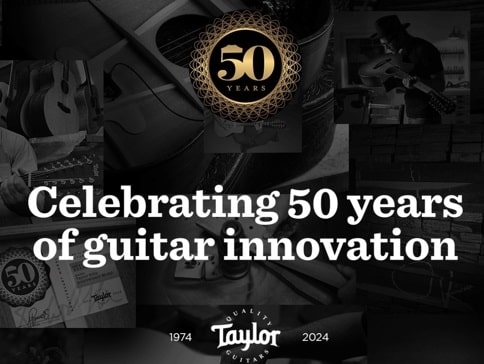 Taylor bestaat 50 jaar: Hier zijn de Limited Edition gitaren!