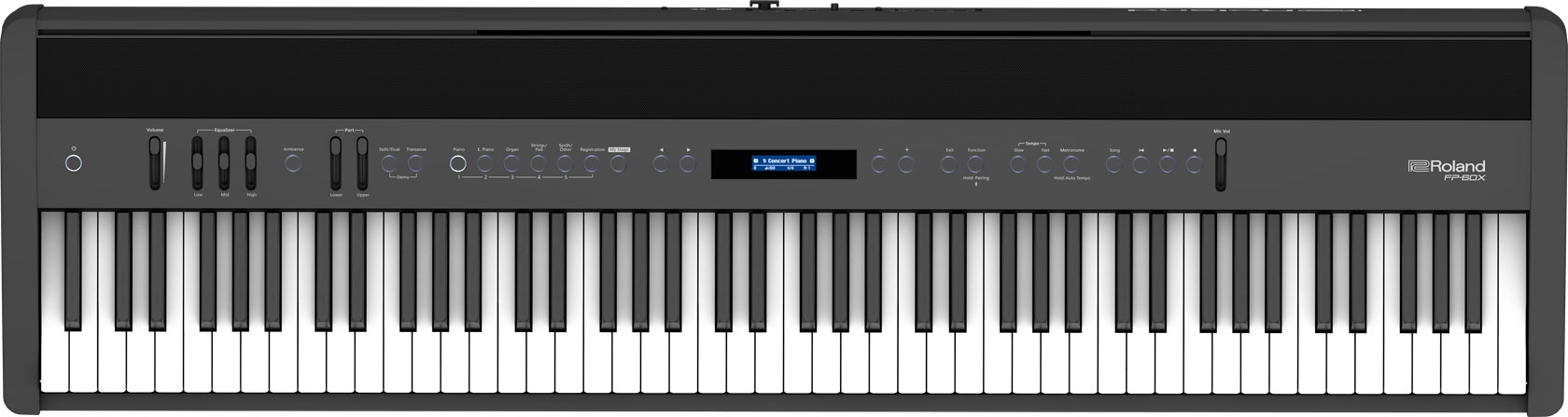 Roland FP-X serie  - fp-60x-bk_top_gal_(1)