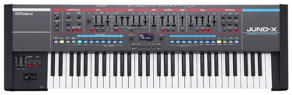 Roland JUNO-X Synthesizer - juno-x_front Roland JUNO-X Synthesizer - juno-x_front