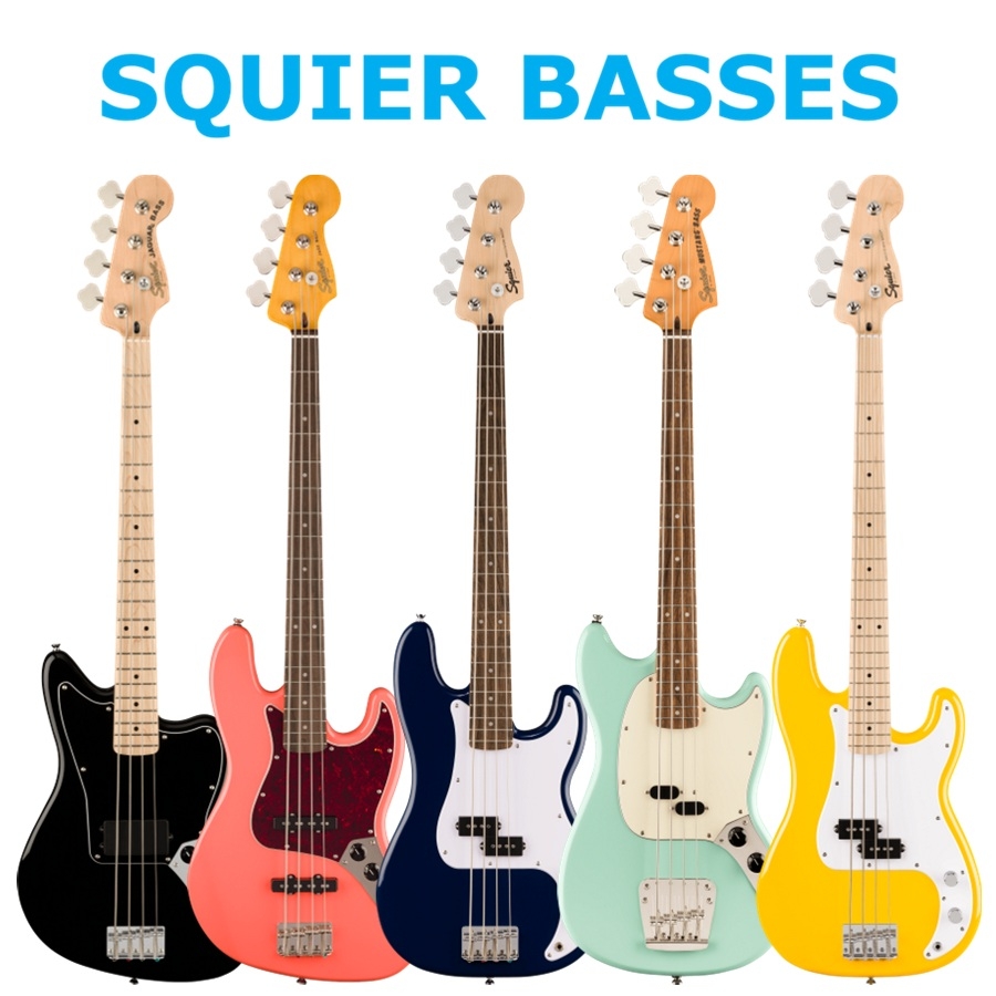 The Squier Bass Guitars - squierbasses
