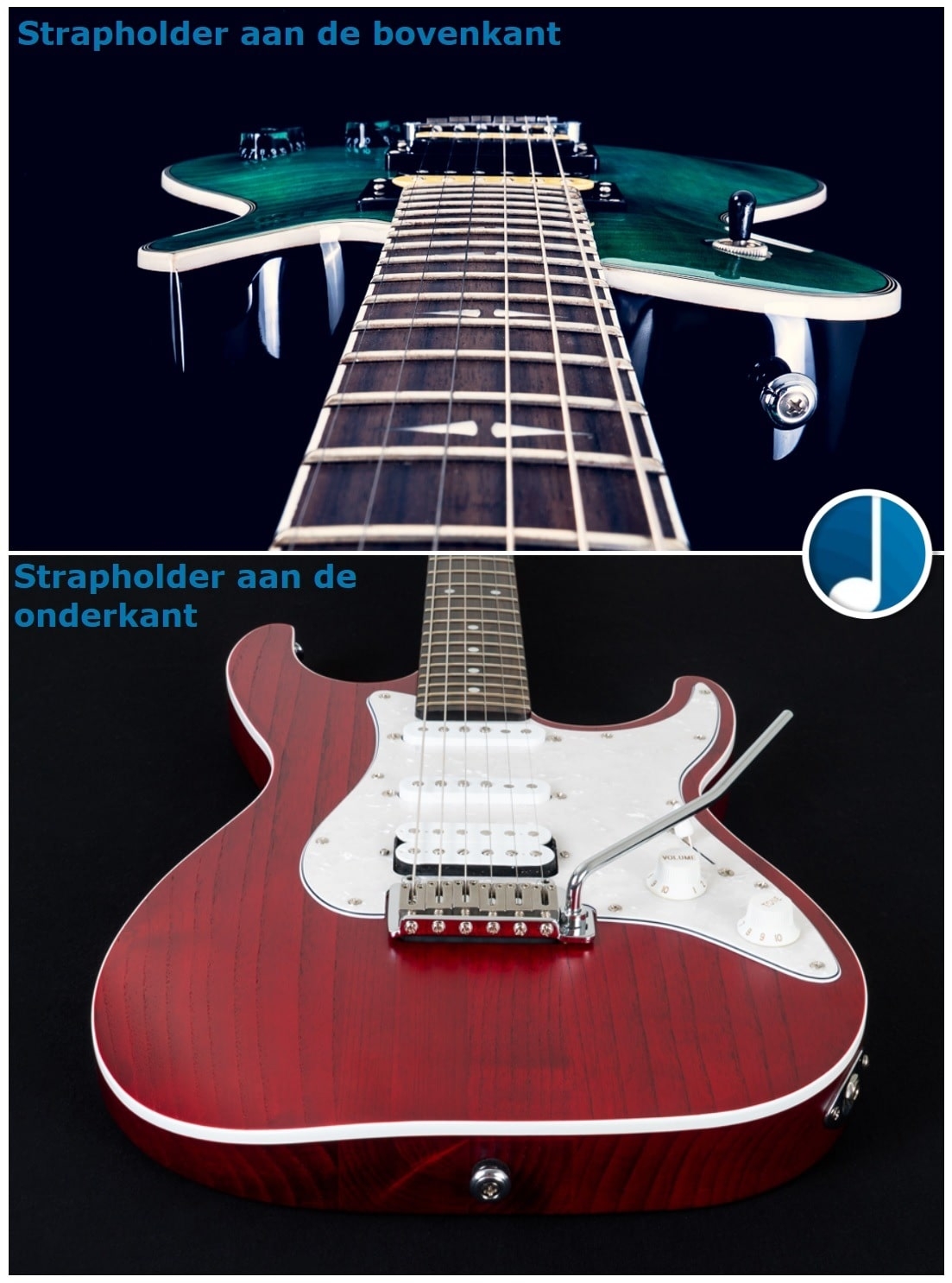 Vervangingsonderdelen voor Gitaren - strapholders-min