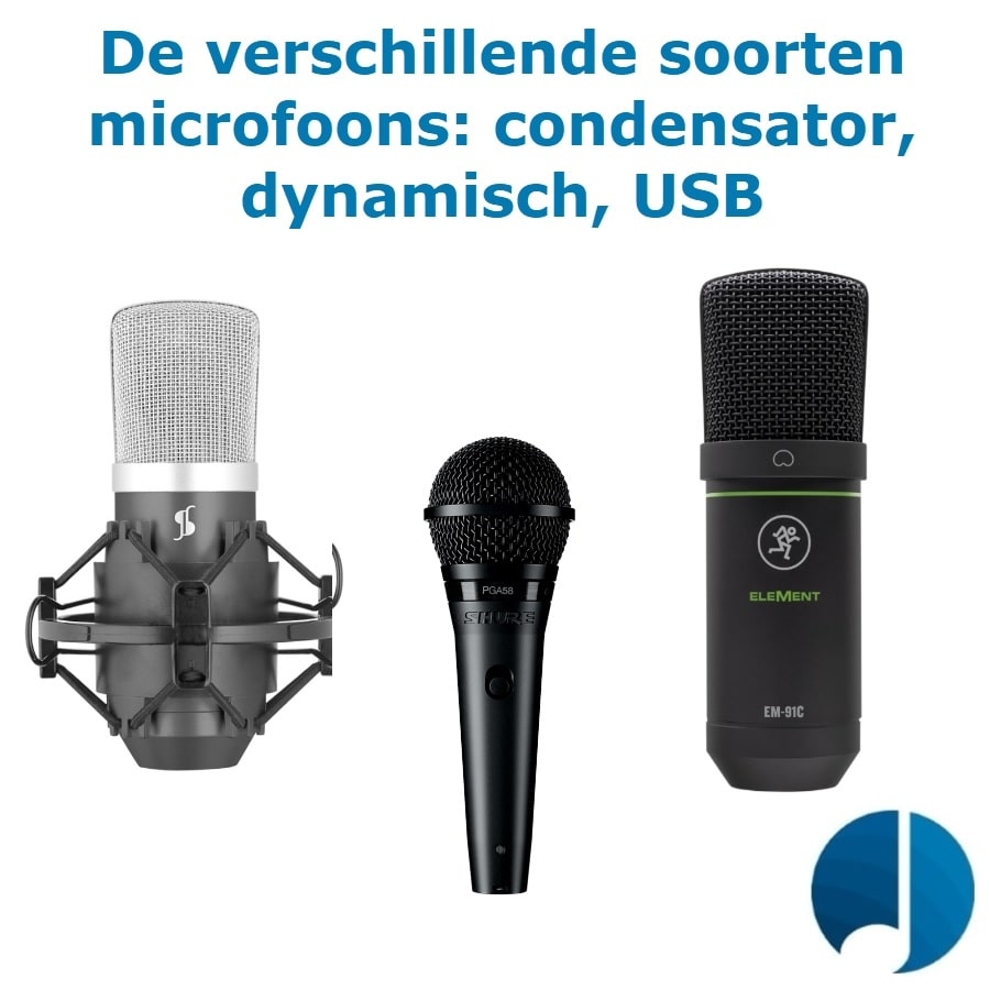 Word gek Extreem Manoeuvreren De verschillende soorten microfoons: dynamisch, condensator, USB
